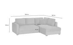 Best bobb Ecksofa mit Boxspringpolsterung Grün