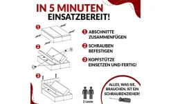 Best Boxbett mit Bettkasten Schwarz