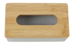 New como Taschentuchhalter Luxe Weiß,holzfarben