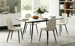 Sale Esstischset Weiß,Beige