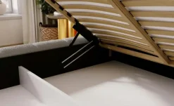 Best GrainGold Polsterbett mit Stauraum Grau