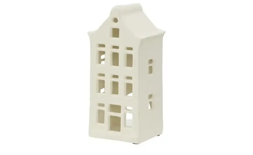 Clearance HOME STORY Windlicht Haus Creme