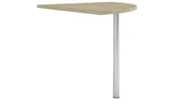 Sale Schreibtisch Eckplatte mit Stützfuß Eiche (Nachbildung),Eiche sägerau (Nachbildung)