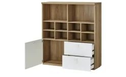 Clearance Standregal Eiche (Nachbildung),Weiß