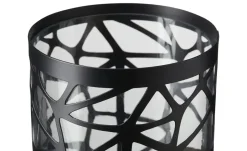 Best Windlicht mit Glaseinsatz Schwarz,transparent